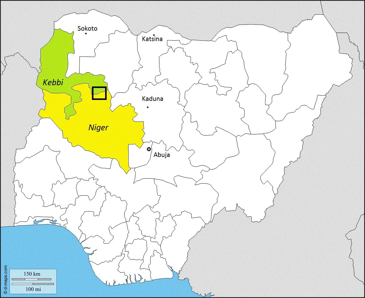 Map of Cicipu language area